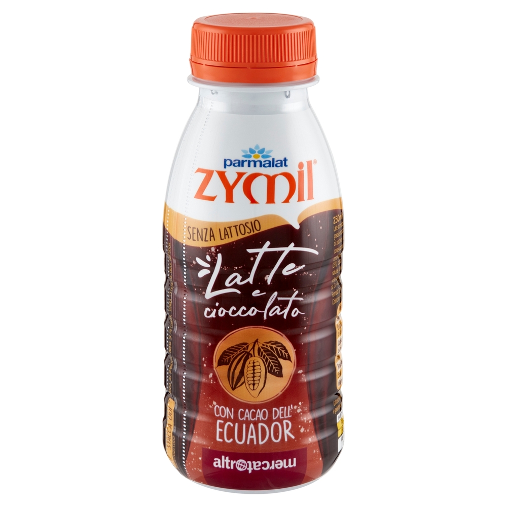 Zymil Alta Digeribilità Senza Lattosio Latte e cioccolato con Cacao dell'Ecuador altromercato 250 ml